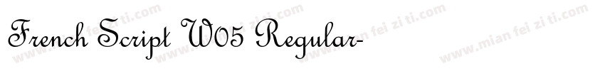 French Script W05 Regular字体转换
